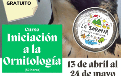 Curso gratuito de Iniciación a la Ornitología (50 horas) Con La Serena, Paisaje Cultural 2023